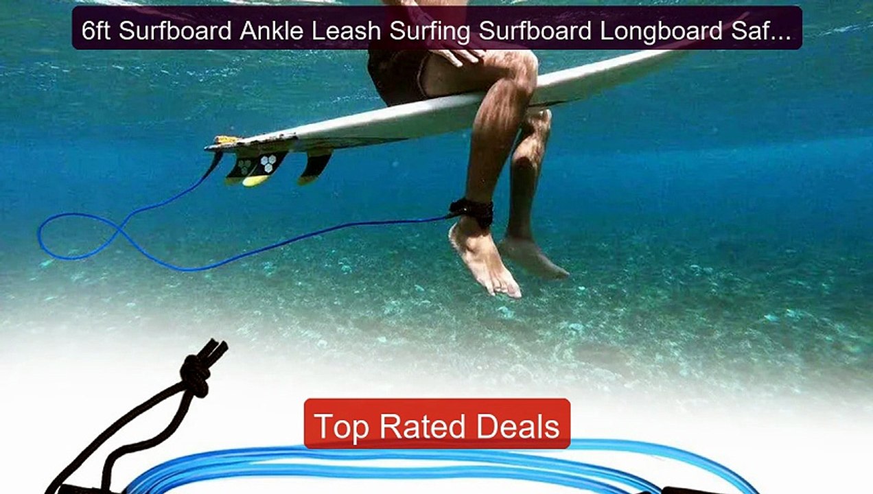 6ft Surfboard Ankle Leash Surfing Surfboard Lon...
