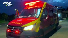 Motociclista desvia de cão, sofre queda e fratura a perna no Bairro Santa Cruz