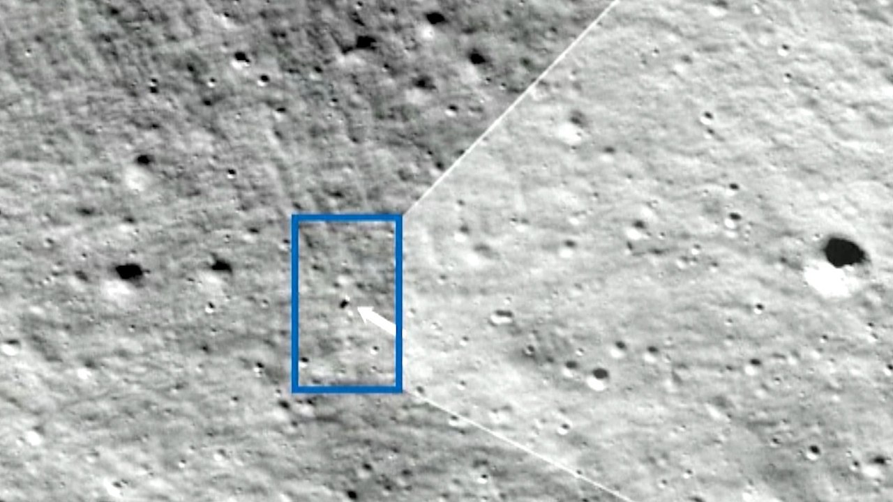Odysseus Lander Sends First Moon Images, Sets Furthest-South Landing Record