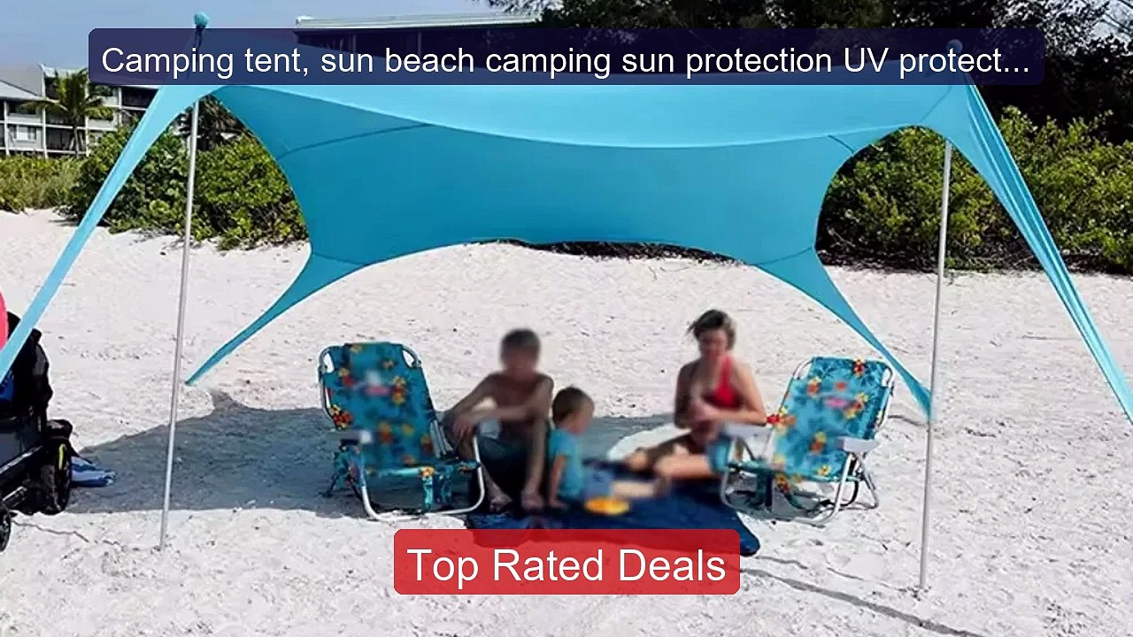 Camping tent, sun beach camping sun protection...