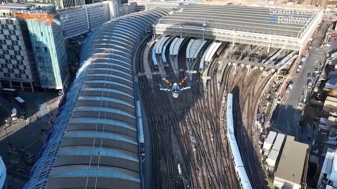 How Waterloo station is using drones to catch rail trespassers