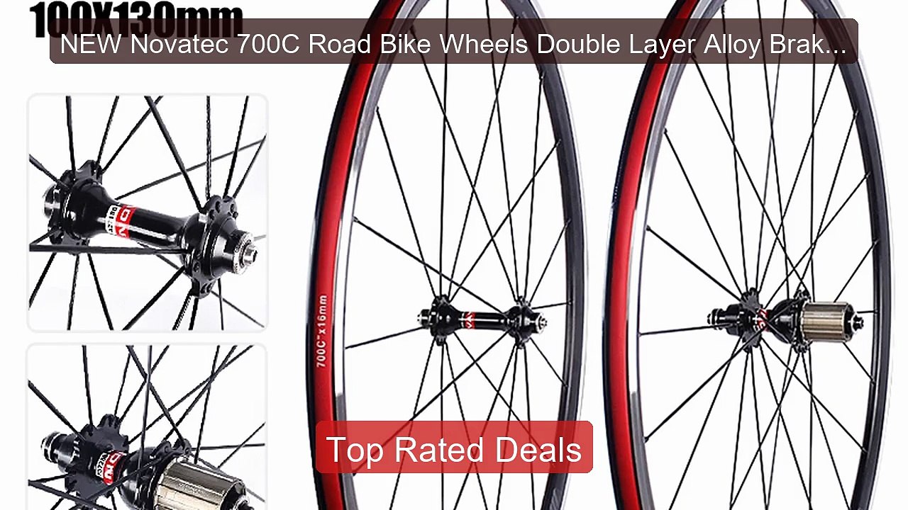NEW Novatec 700C Road Bike Wheels Double Layer...
