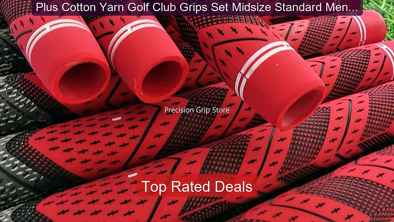 Plus Cotton Yarn Golf Club Grips Set Midsize St...