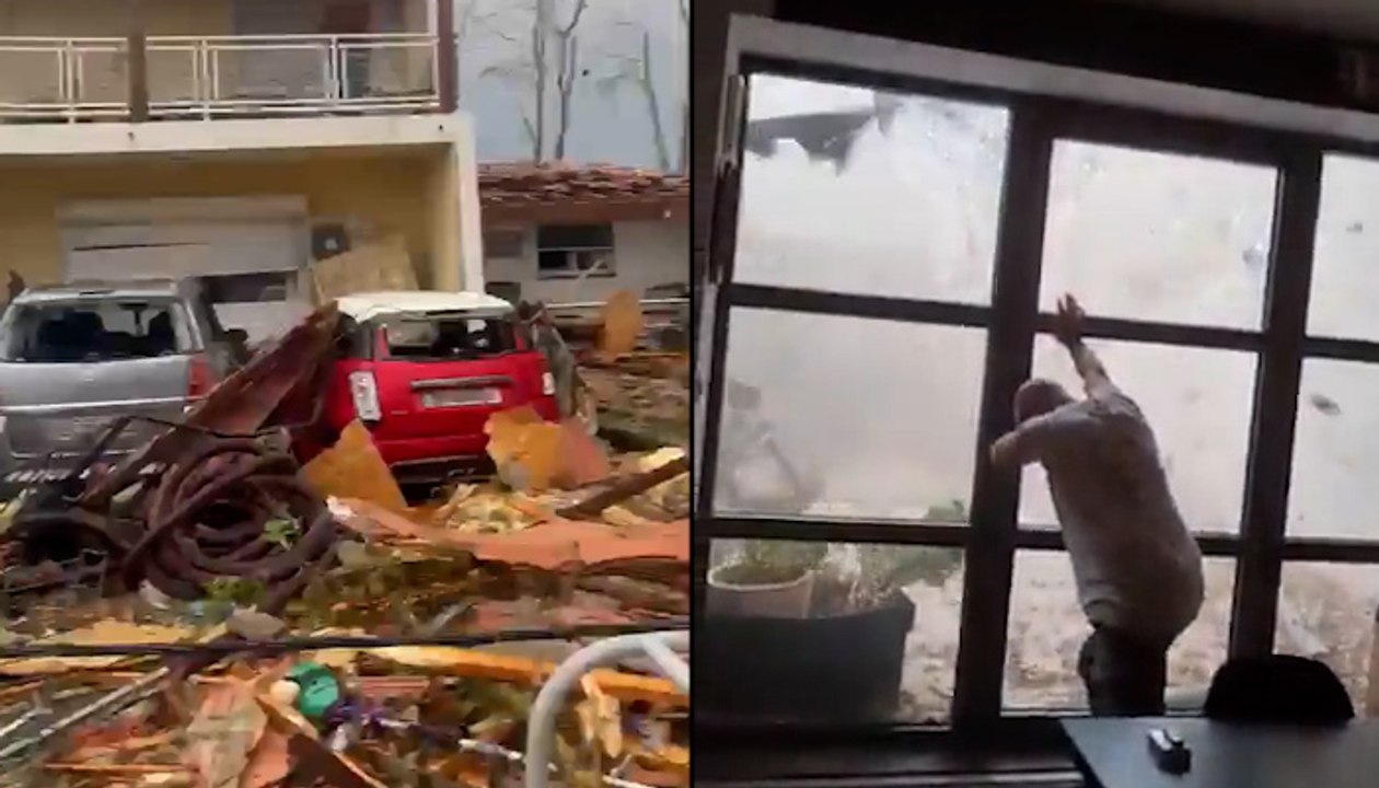 Moment Tornado Tears Through France Caught On Camera #shorts