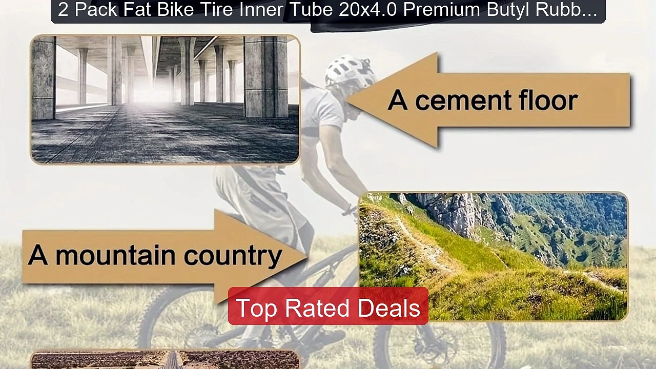 2 Pack Fat Bike Tire Inner Tube 20x4.0 Premium...
