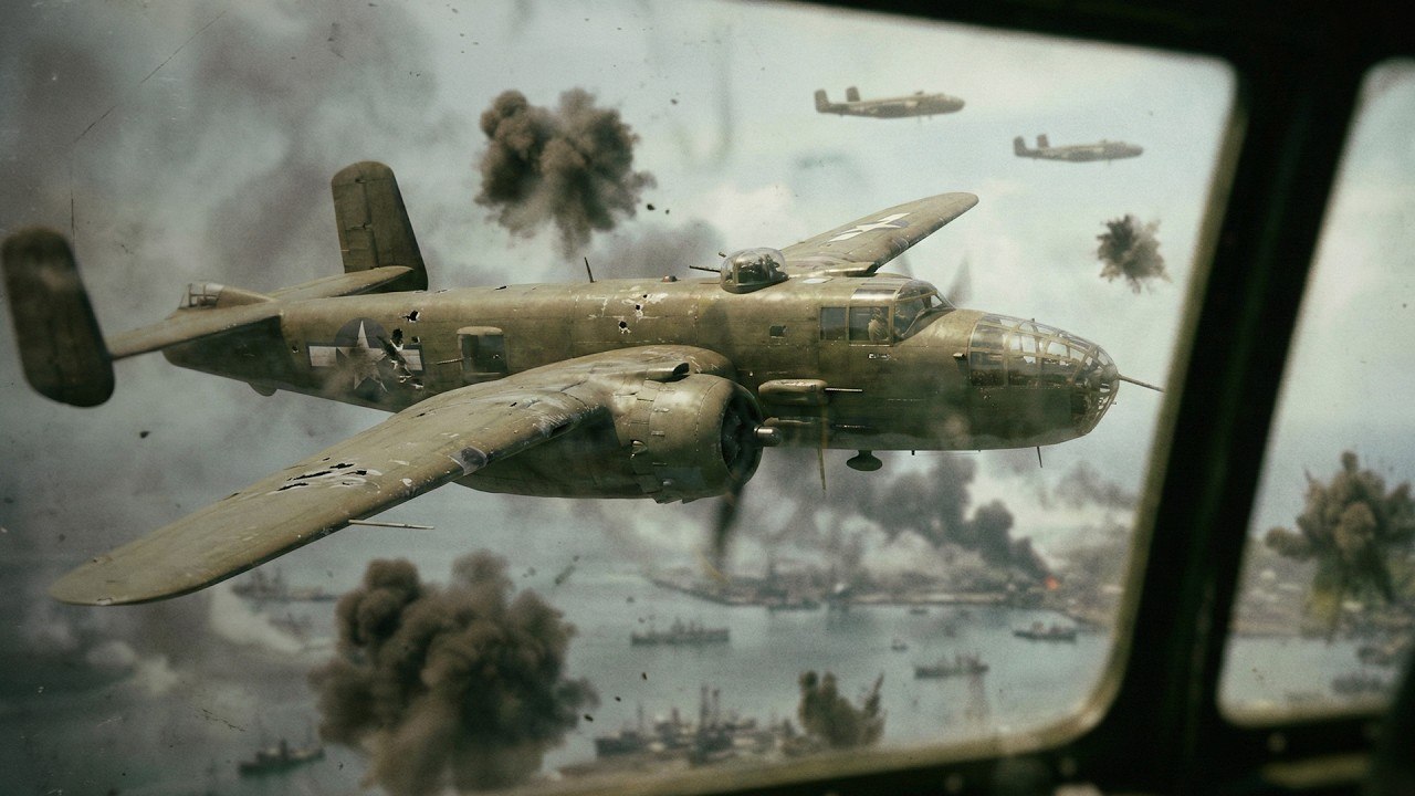 How a Damaged B 25 Saved Five Crews in 1943