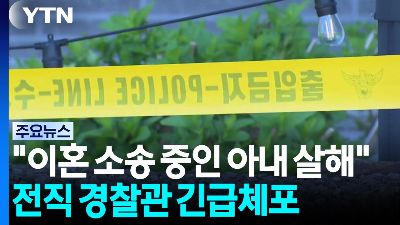 "이혼 소송 중인 아내 살해"...전직 경찰관 긴급체포 / YTN