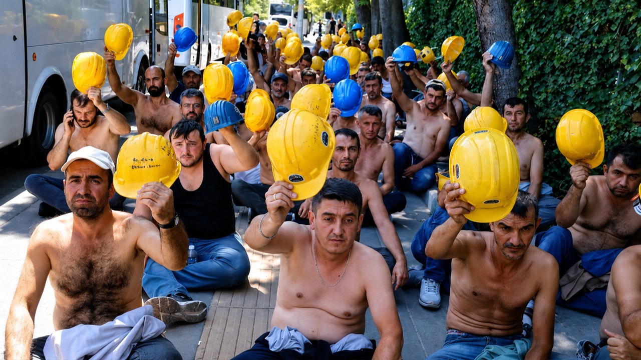 Doruk Madencilik işçisi Kaynak: Sayın Cumhurbaşkanı sesimizi duyun. Yoksa Cumhurbaşkanlığı'na yürüyeceğiz