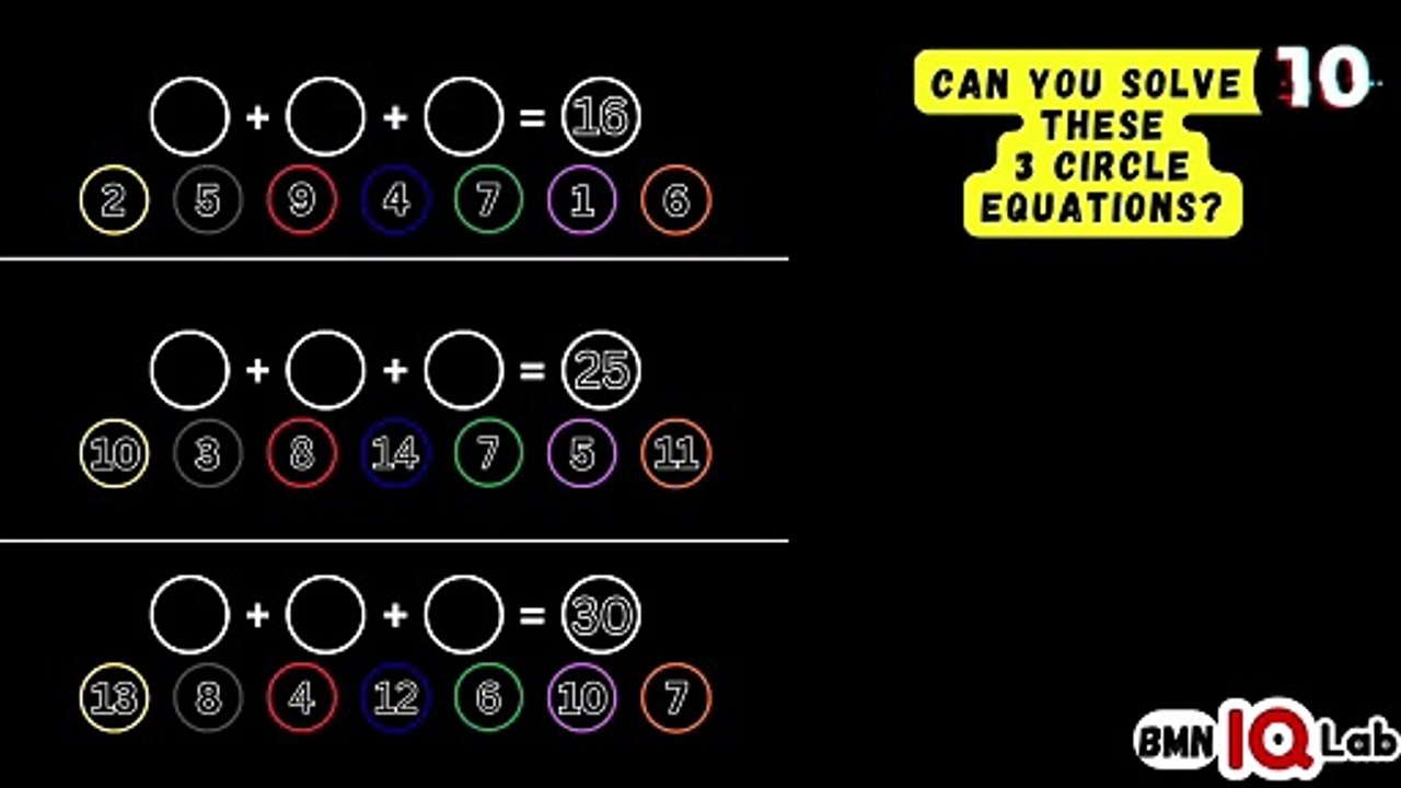 #IQChallenge 🧠⚔️ Can you solve these 3 circle...