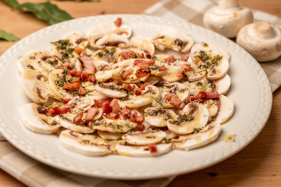 Carpaccio de champiñones