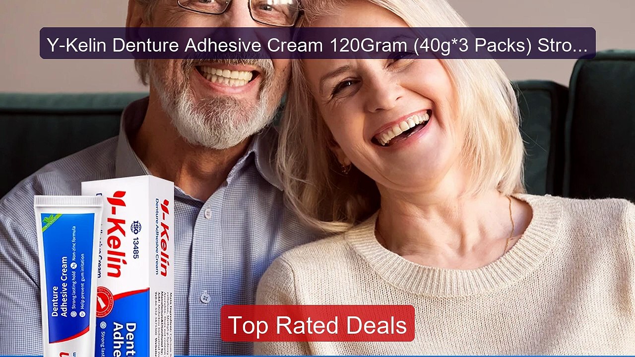 Y-Kelin Denture Adhesive Cream 120Gram (40g*3 P...