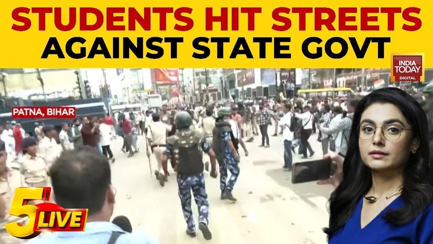 Patna Student Protests Escalate Over BPSC Exam Irregularities As Police Use Water Cannons