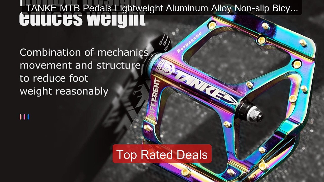 TANKE MTB Pedals Lightweight Aluminum Alloy Non...