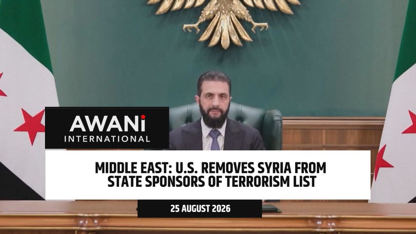 Middle East: U.S. removes Syria from State Sponsors of Terrorism list