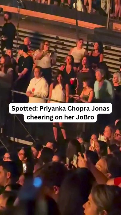 Priyanka Chopra Jonas Cheering on her JoBro