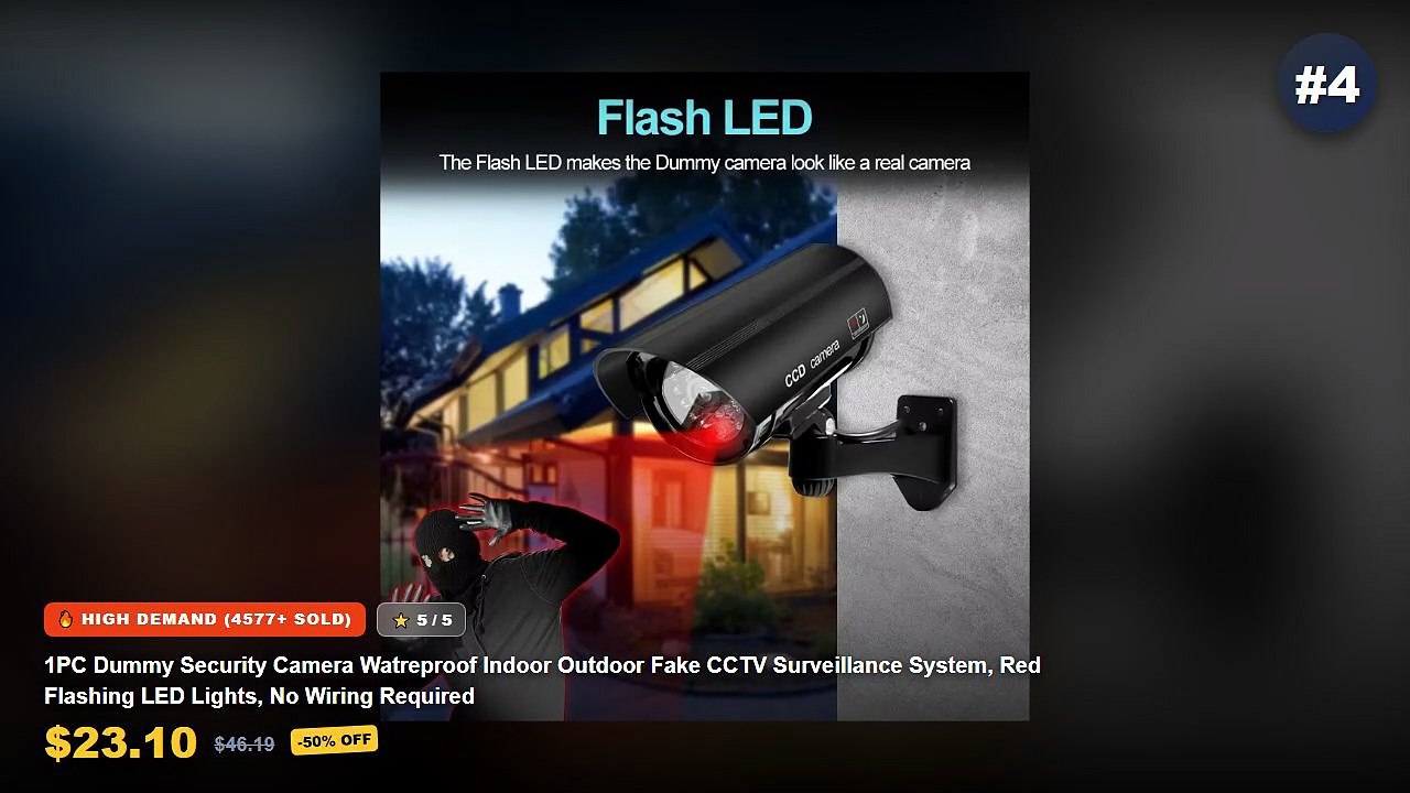 Top 5 Dummy Cameras For Burglar Deterrence: Top 5 Best Sellers - Fake Camera Dummy CCD Security Camera Simulation Camera...
