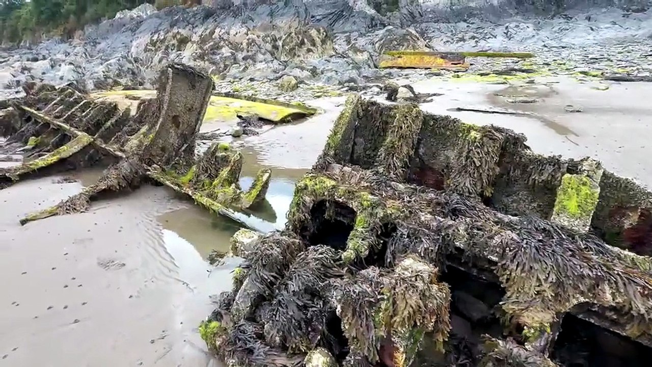 The St Cevic wreck at Ballure beach in Ramsey
