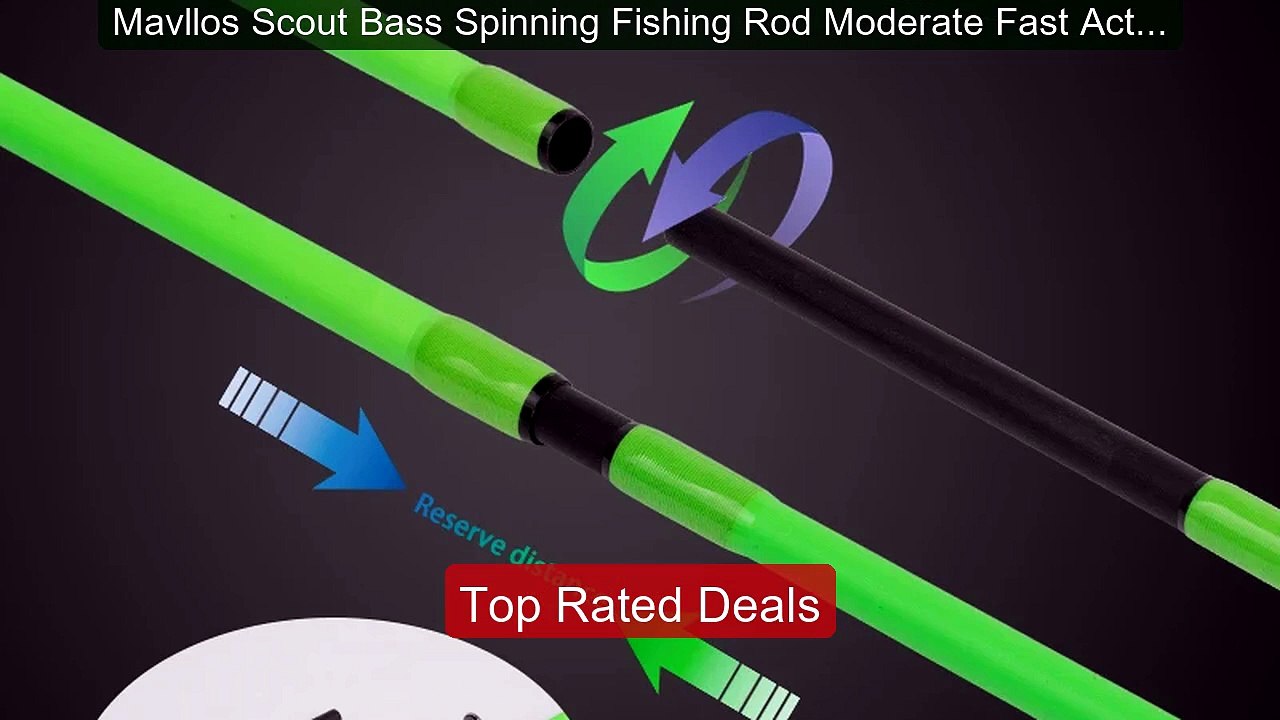 Mavllos Scout Bass Spinning Fishing Rod Moderat...