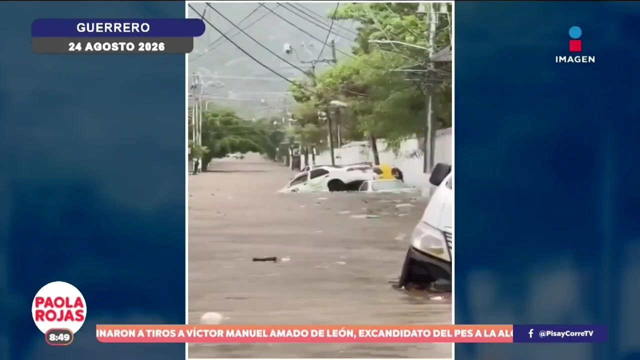 Lluvias no dan tregua y dejan inundaciones en Guerrero | De Pisa y Corre con Paola Rojas