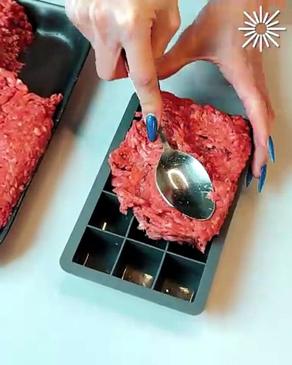 Portion & freeze minced meat like a pro☝️