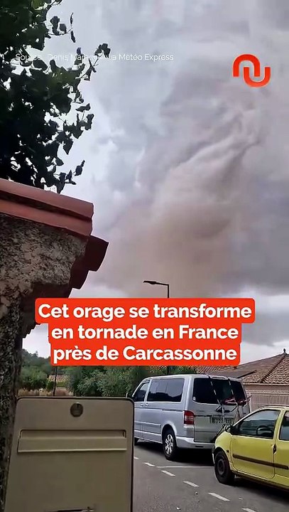 Formation d'une tornade à Carcassonne 🌪️