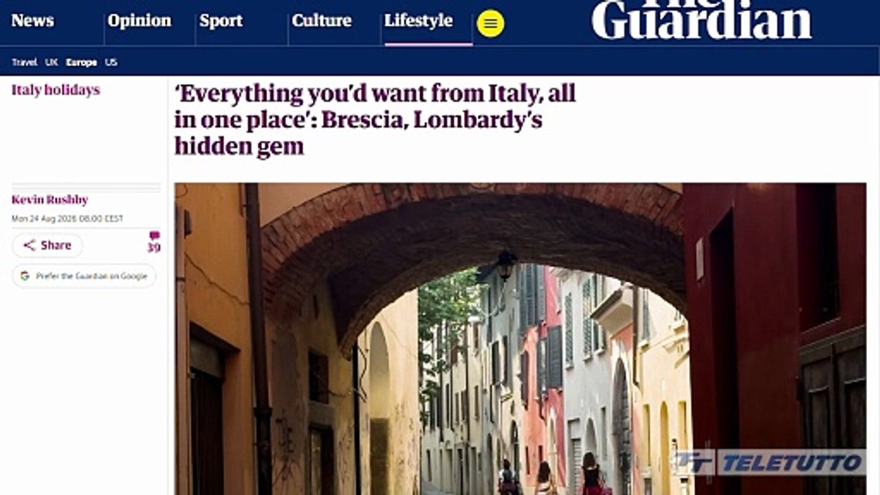 Video News - Brescia "Gemma nascosta" per i britannici del The Guardian