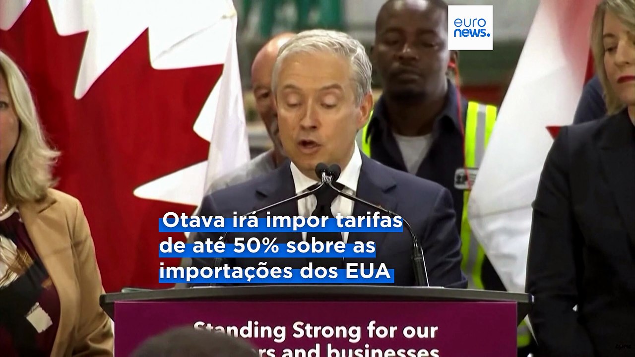 Canadá retalia com tarifas de até 50% sobre produtos norte-americanos