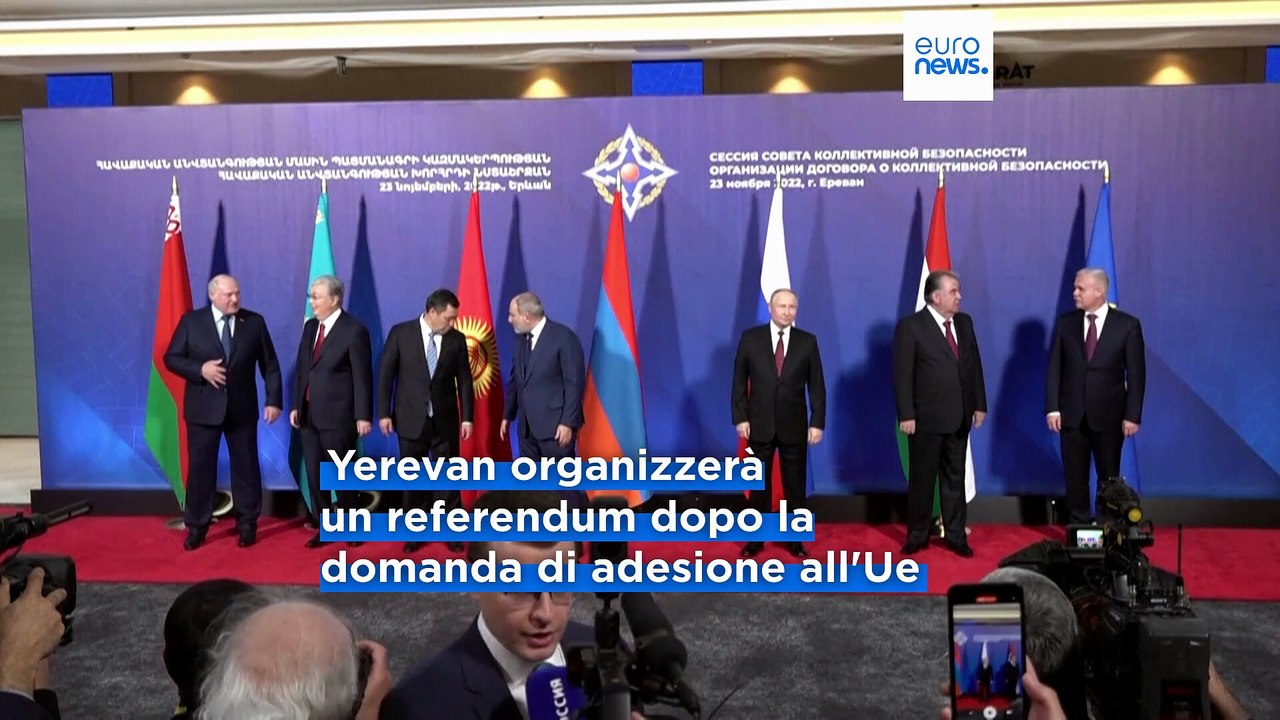 Armenia annuncia l'intenzione storica di chiedere l'adesione all'UE