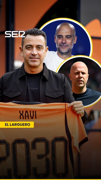 Xavi Hernández: "Ser la tercera opción por detrás de Guardiola y Slot es una buena posición, al menos estoy en el podio”