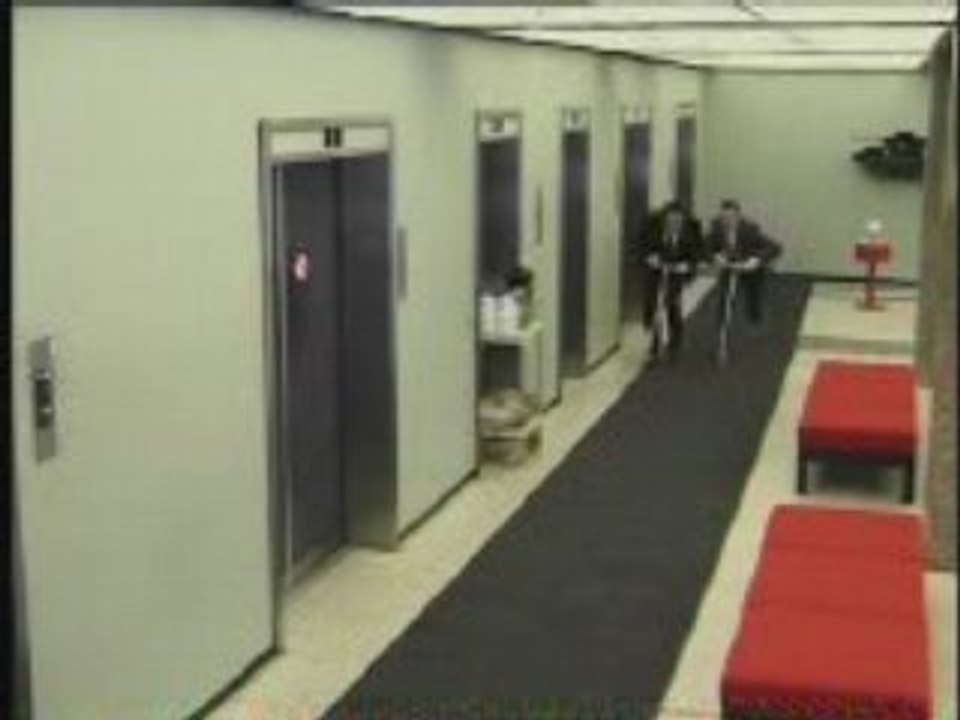 Course de trotinette au travail !