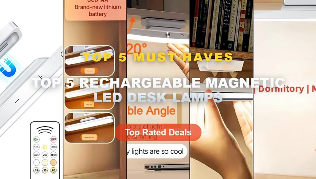 Top 5 Best Top 5 Rechargeable Magnetic LED Desk...