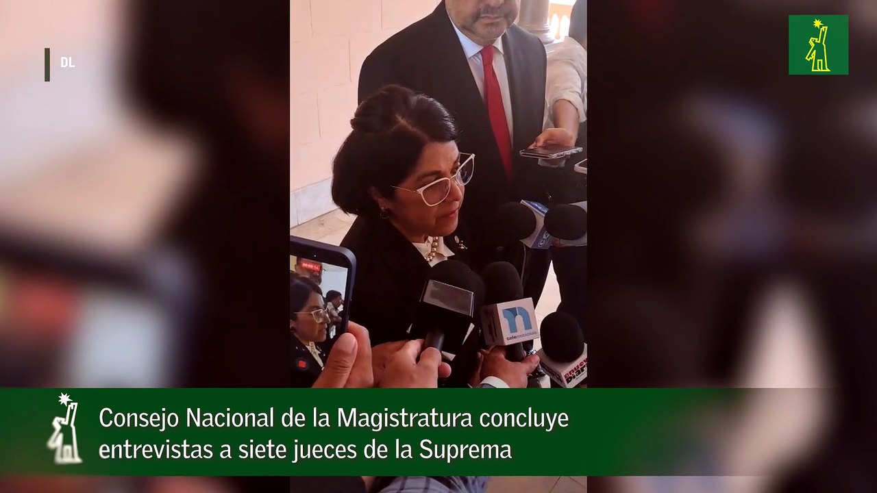 Consejo Nacional de la Magistratura concluye entrevistas a siete jueces de la Suprema