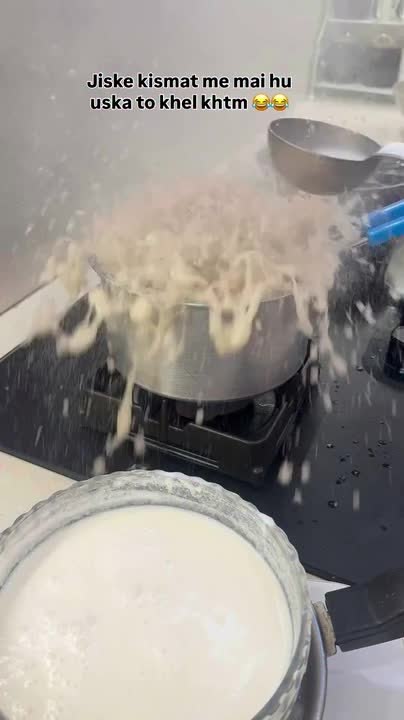 Woman Ignites Fire While Preparing Traditional Sweet Dish