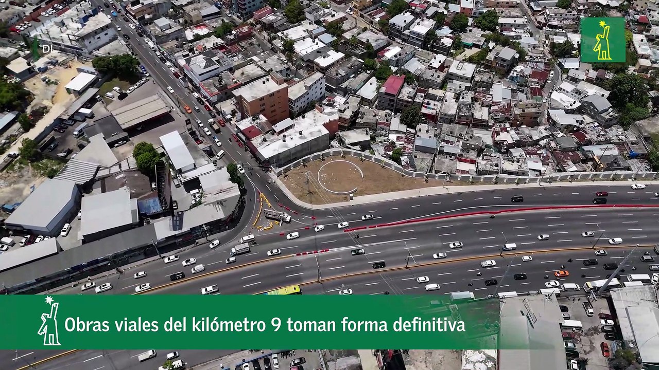 Obras viales del kilómetro 9 toman forma definitiva