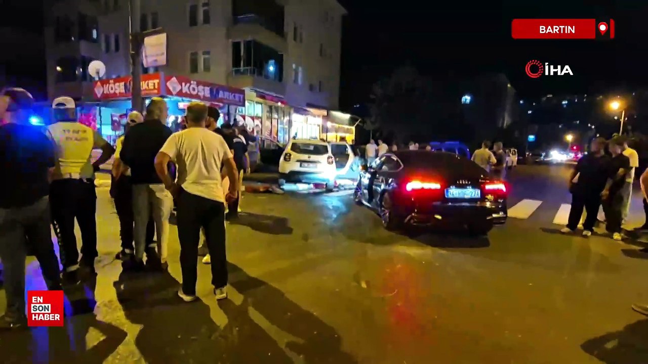 Bartın'da koruma polisleri kaza yaptı