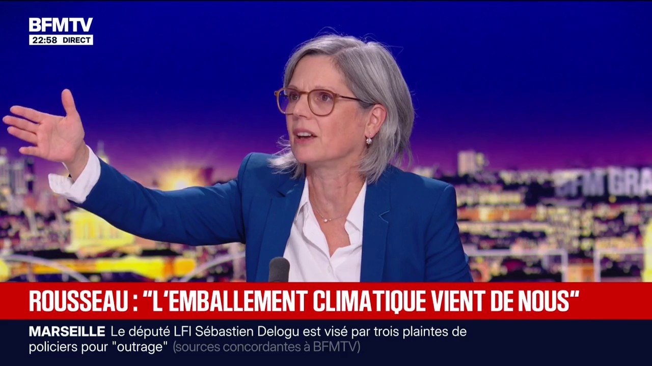 "L'emballement climatique vient de nos activités humaines", dénonce la députée Sandrine Rousseau