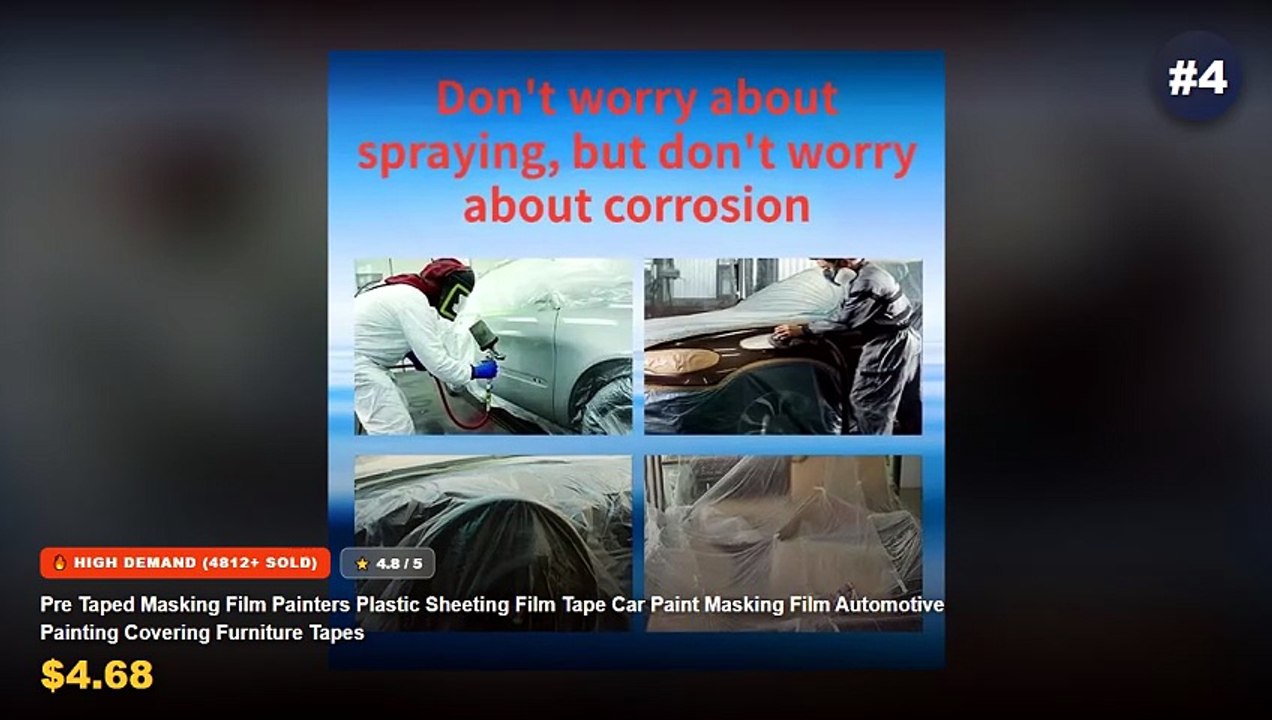 Cheap & Best Top 5 Pre-Taped Masking Films For...