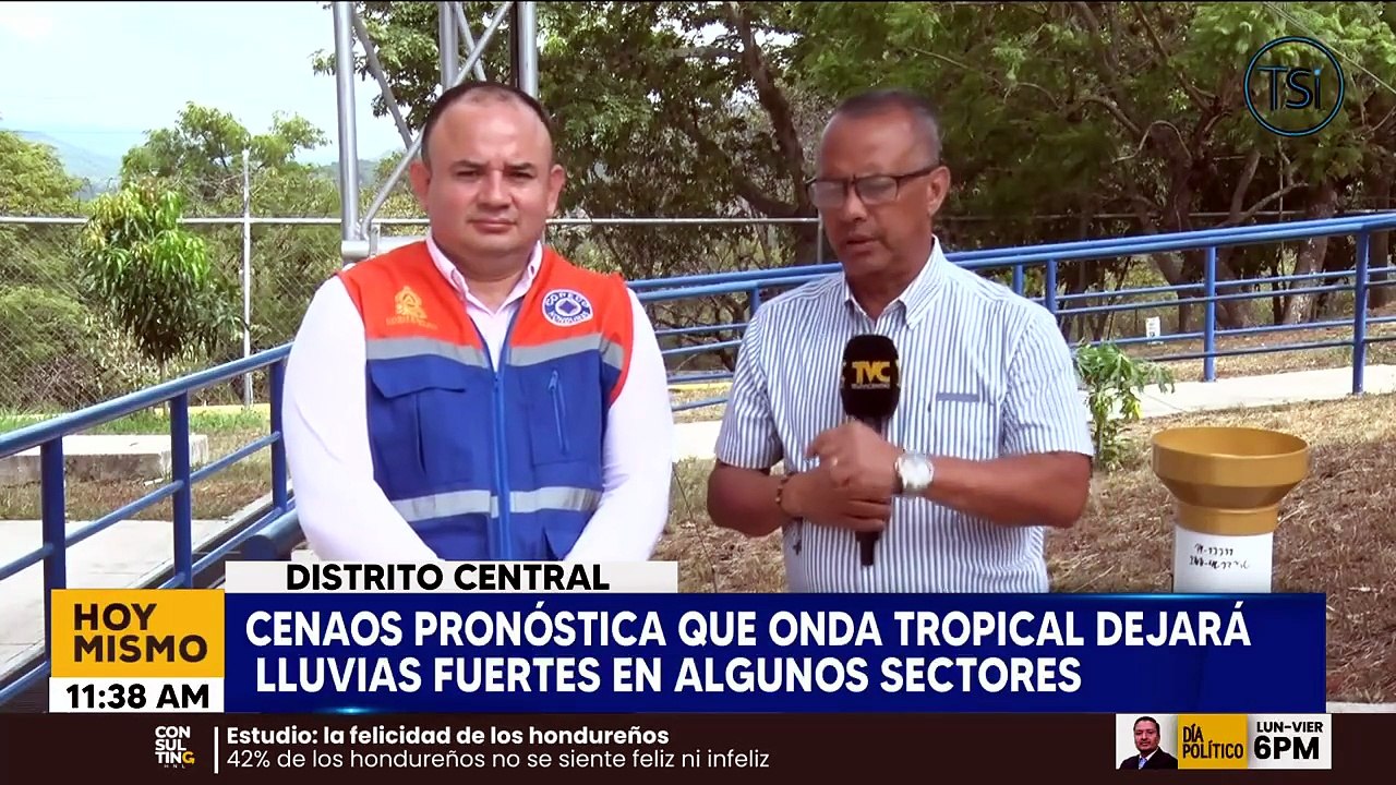 CENAOS Pronostica que onda tropical dejará lluvias fuertes en algunos sectores
