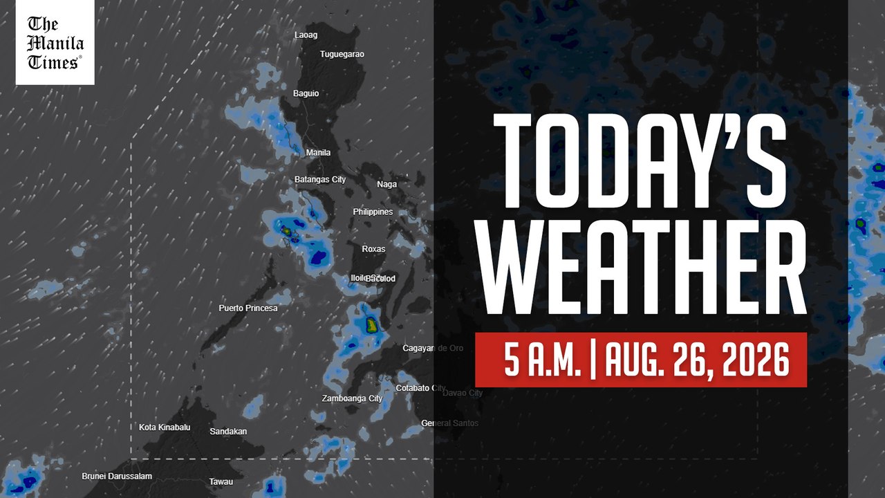 Today's Weather, 5 A.M. | Aug. 26, 2026