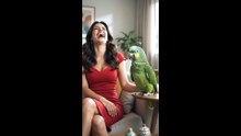 🤣A MULHER EO PAPAGAIO 🦜