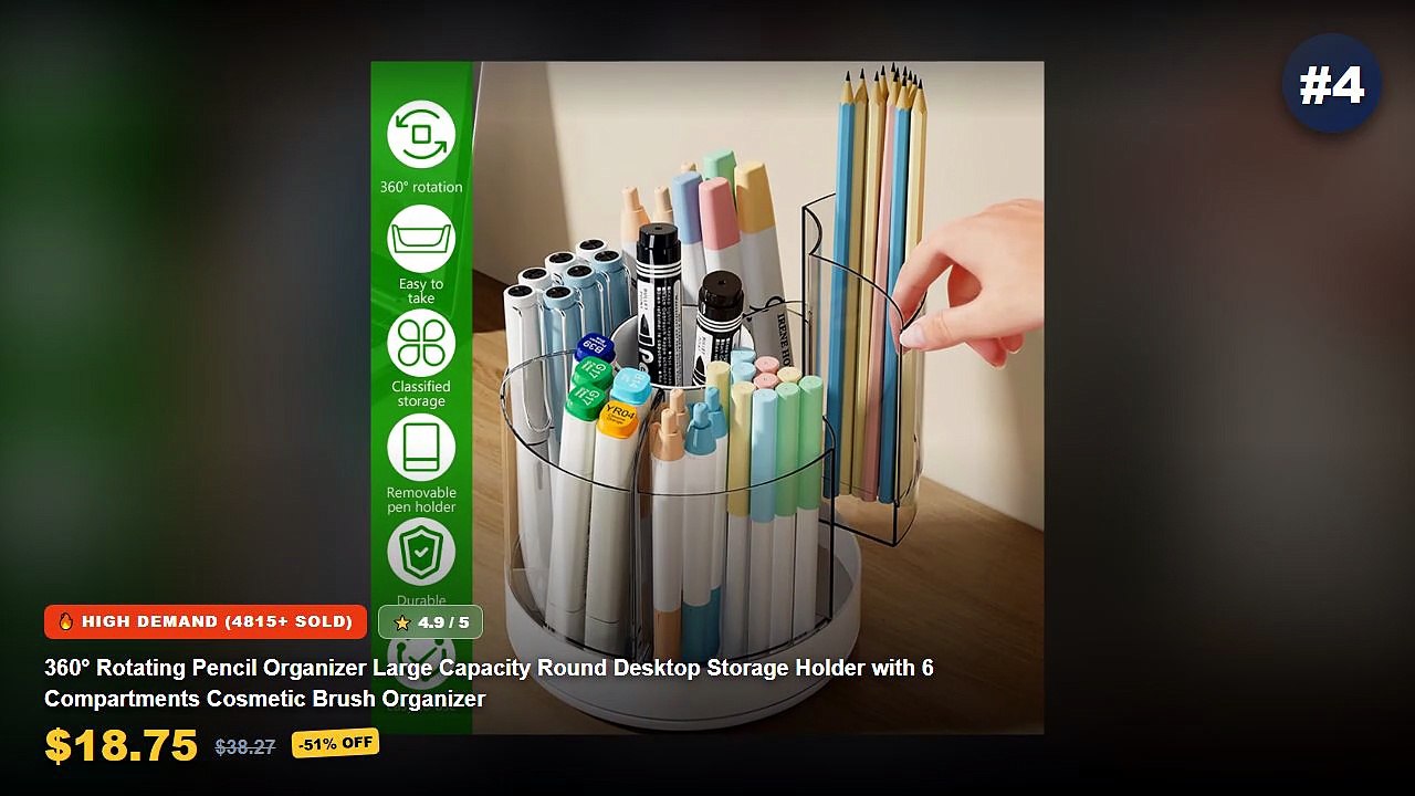Top 5 Rotating Pen Holder Desk Organizers: Top...