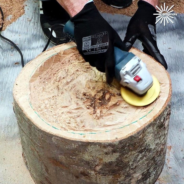 DIY wood bathroom sink! 🙌