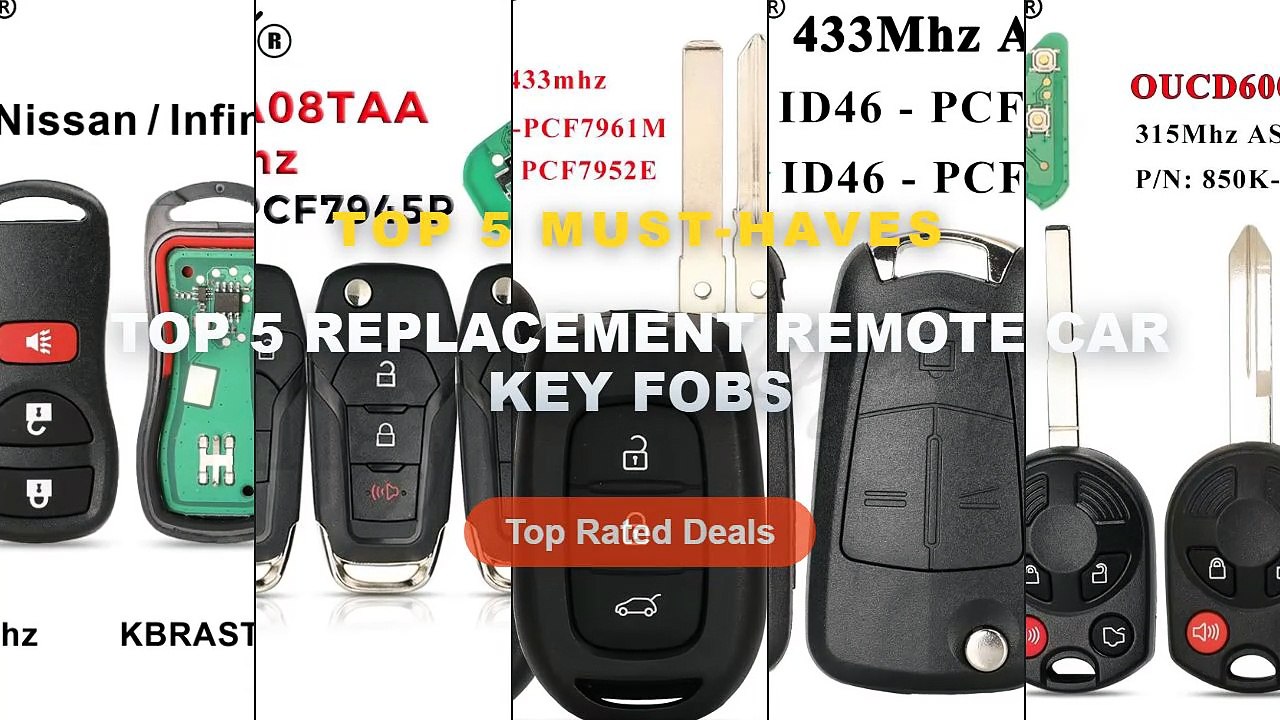 Top 5 Best Top 5 Replacement Remote Car Key Fob...