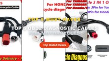 Cheap & Best Top 5 OBD2 Diagnostic Cables For Motorcycles Unboxing & Review - For Yamaha 3PIN 4PIN For HONDA 6Pin to OBD...