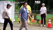 Japão: mais de mil voluntários puxam castelo histórico para o local original