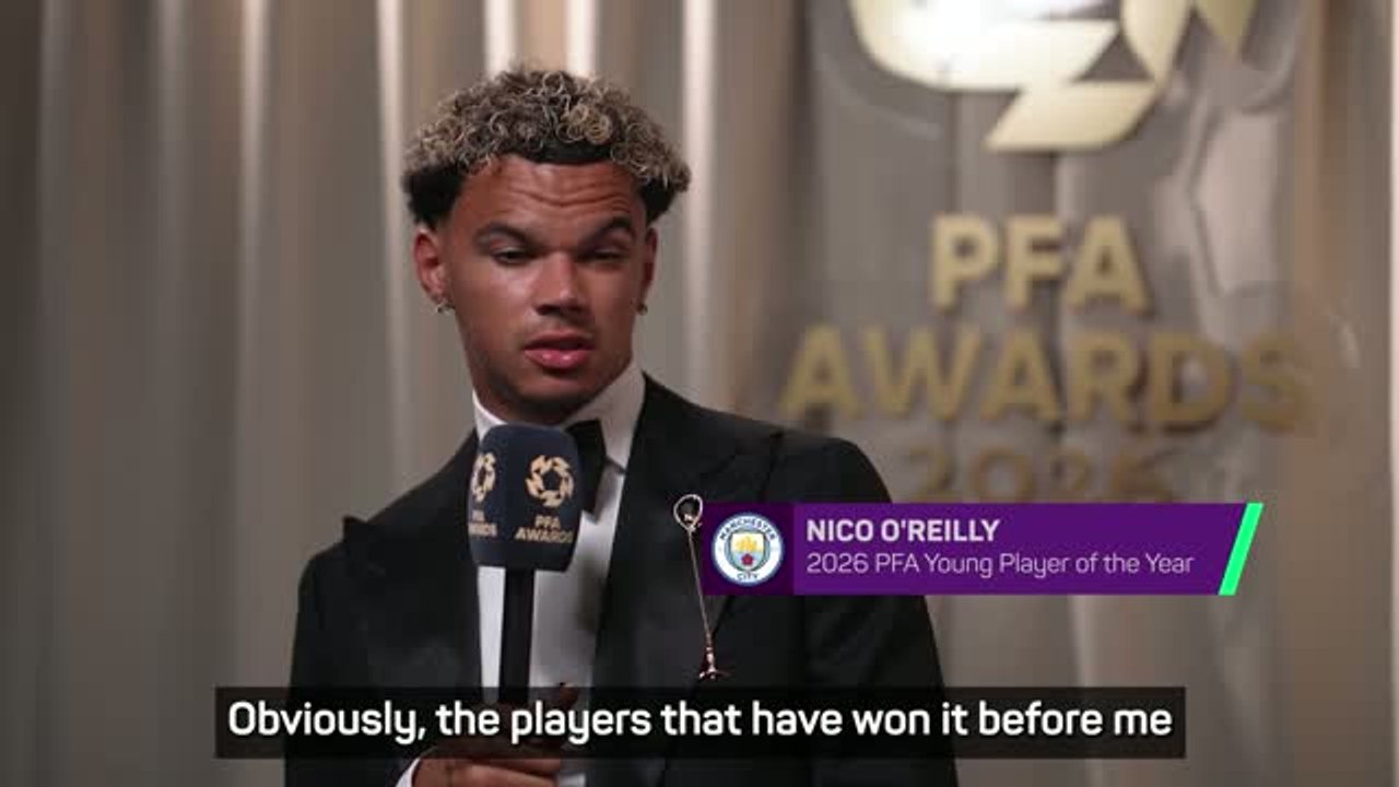 O'Reilly credits Guardiola after winning PFA Young Player of the Year