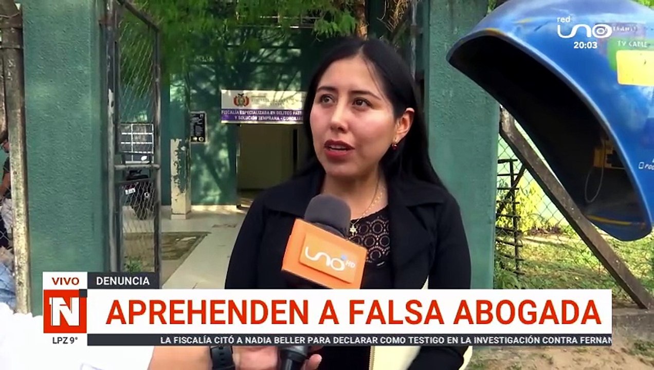 APREHENDEN A FALSA ABOGADA