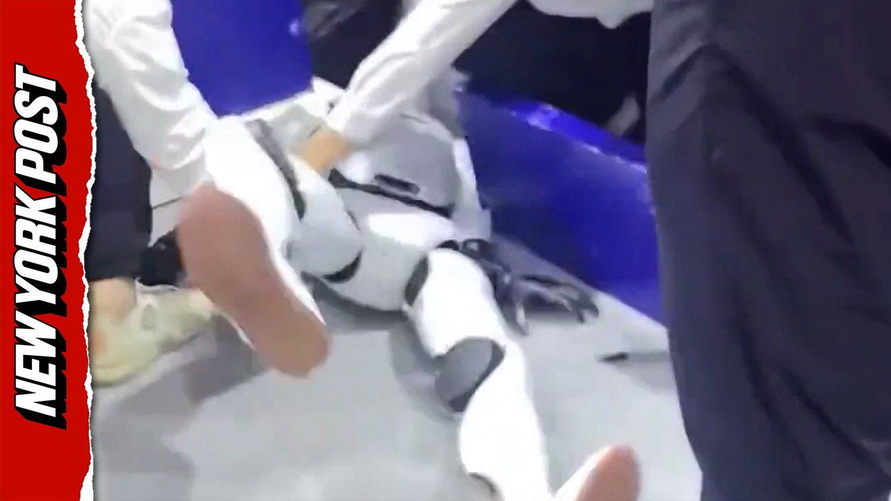 Robot's live demo turns chaotic after seizure-like episode