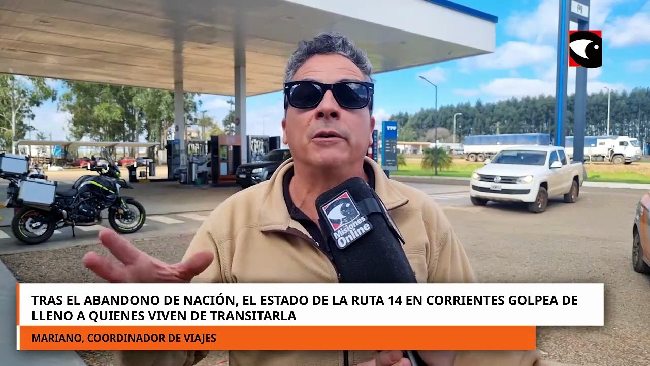El estado de la Ruta 14 en Corrientes golpea de lleno a quienes viven de transitarla
