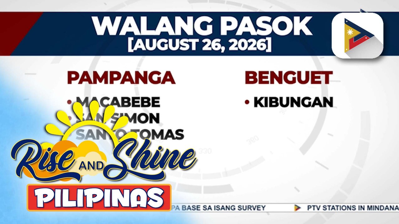 Ilang lugar sa Luzon, walang pasok ngayong araw dahil sa epekto ng Habagat